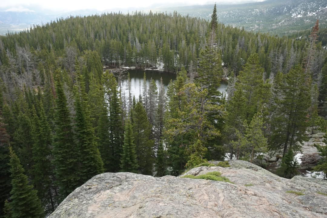 View of Nymph Lake from above