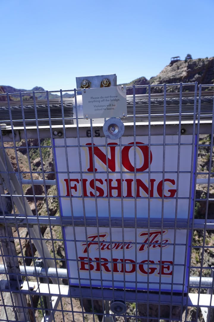 No Fishing at Royal Gorge Bridge