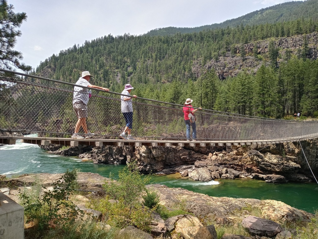 Swinging Bridge over Kootenai River