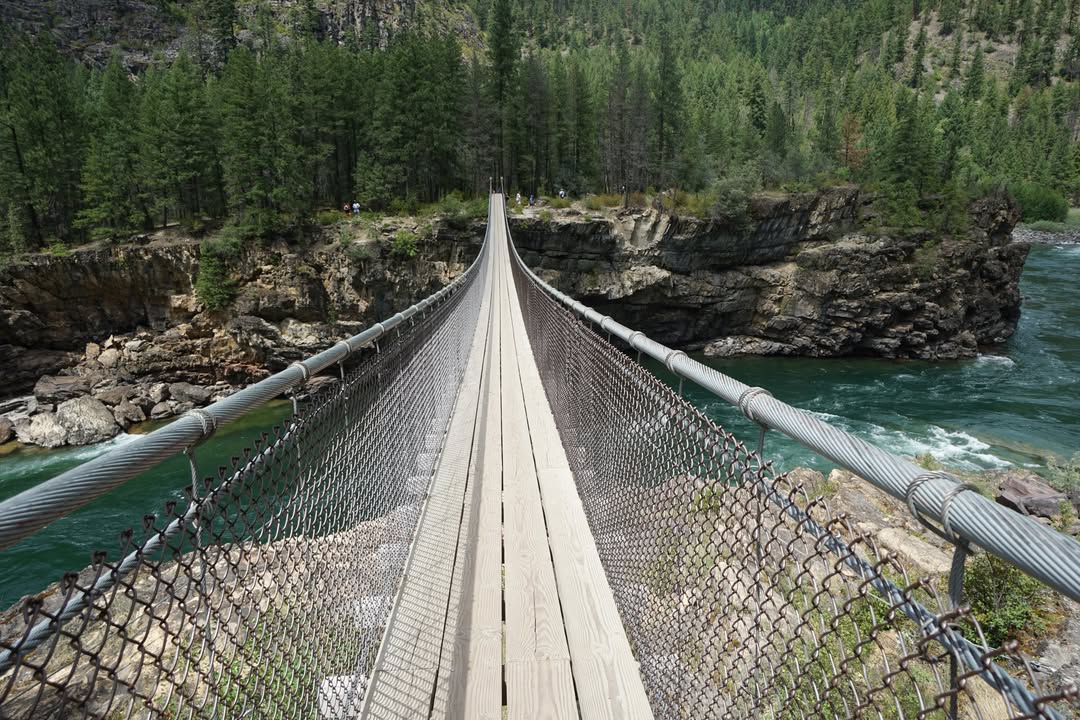 Swinging Bridge over Kootenai River