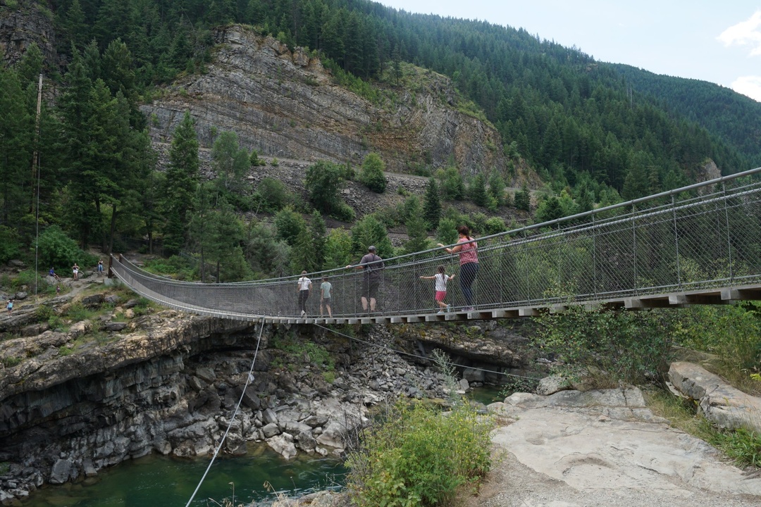 Swinging Bridge over Kootenai River
