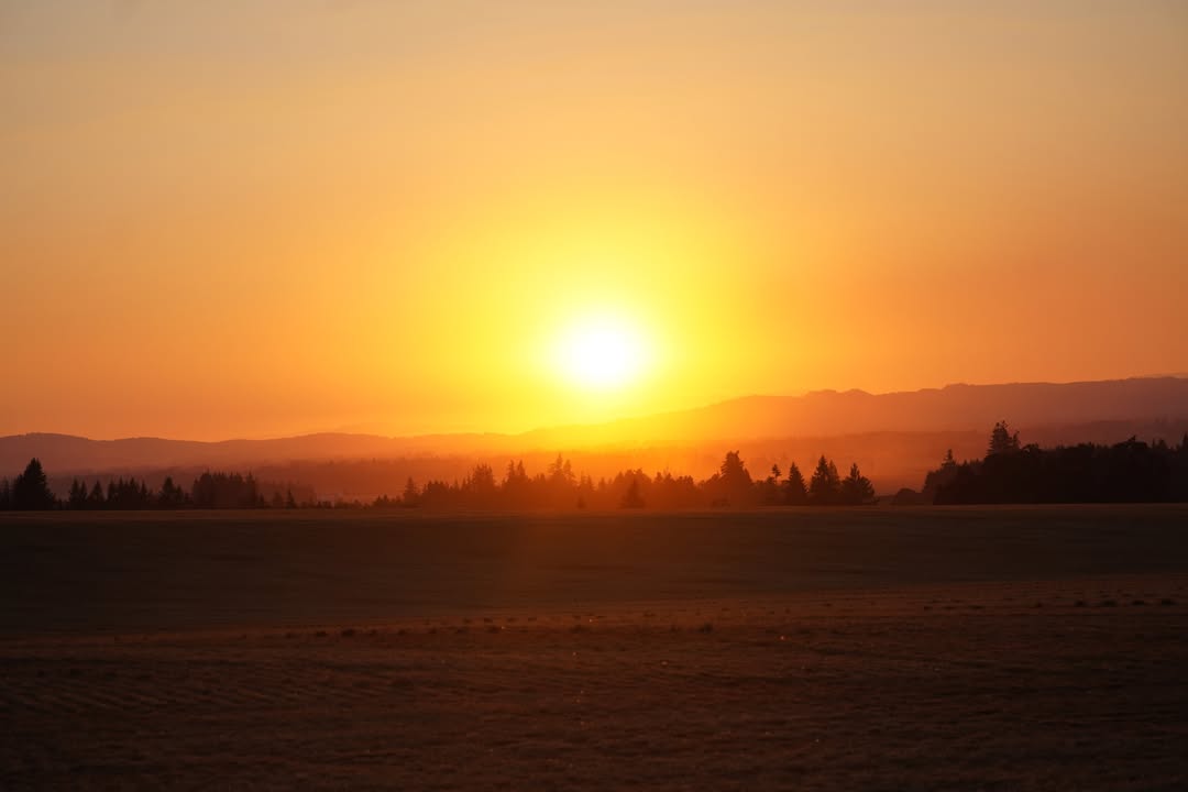 Sunset at GreerCrest Farm