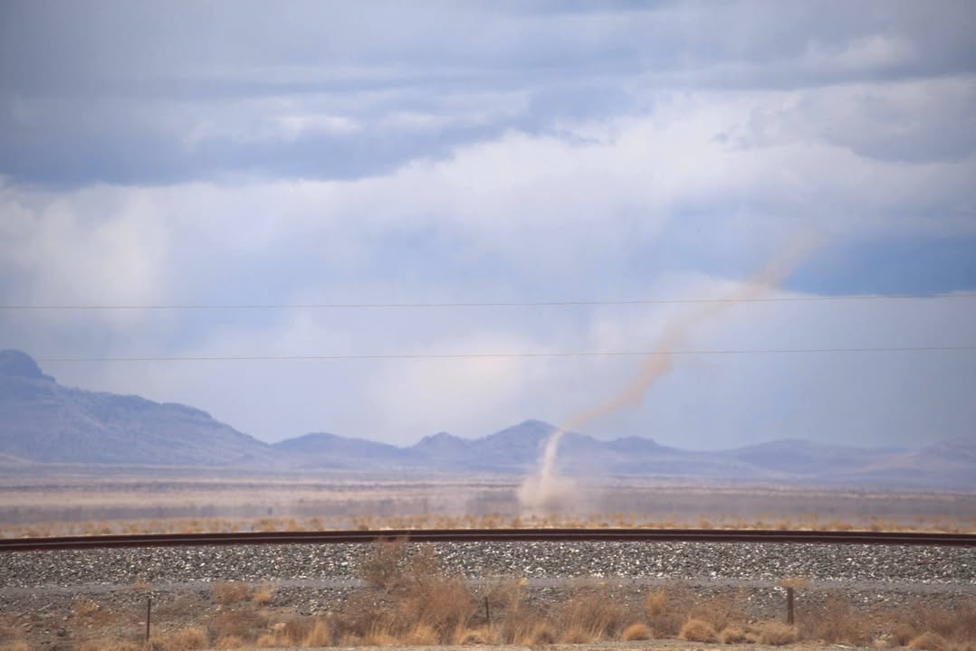 Dust Devils Hwy I-10 in Arizona