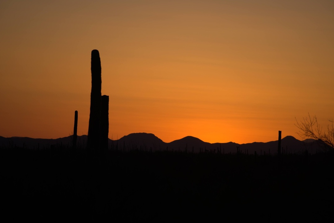 Sunset from Gilbert Ray campsite