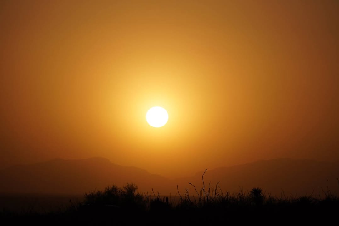 Sunset at Oliver Lee Memorial State Park