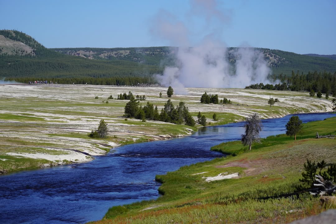 Firehole River from breakfast spot